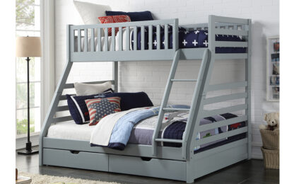 States Wooden Three Sleeper Bunk Bed