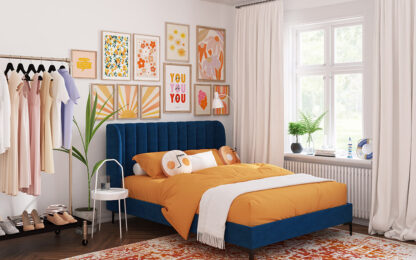 Novo Annie Fabric Bed Frame